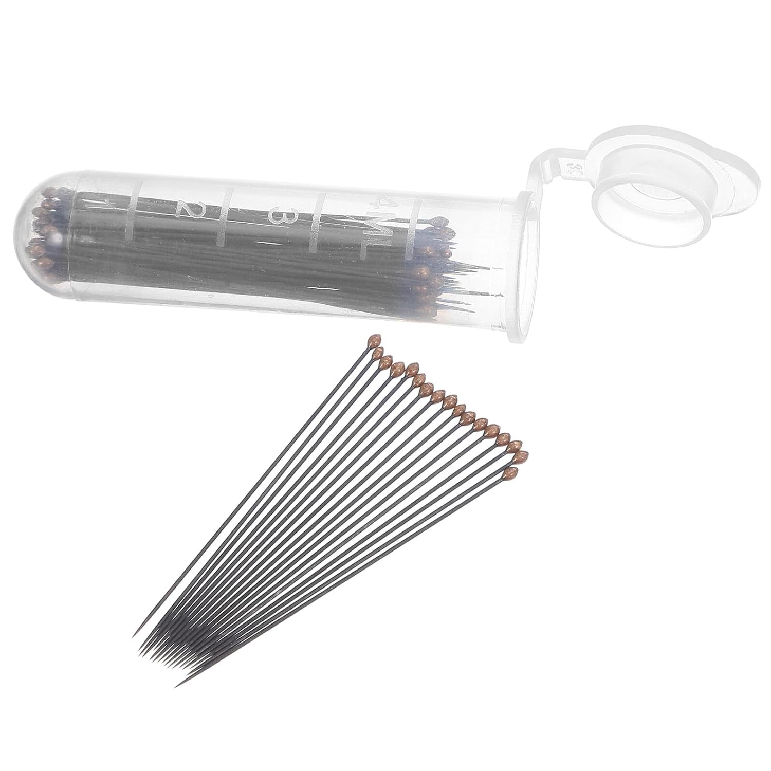 Stainless Steel Insect Specimen Pins Kit, Black Entomology Mounting Needles with Anti-Glare Damping for Lab Use and Specimen Photography