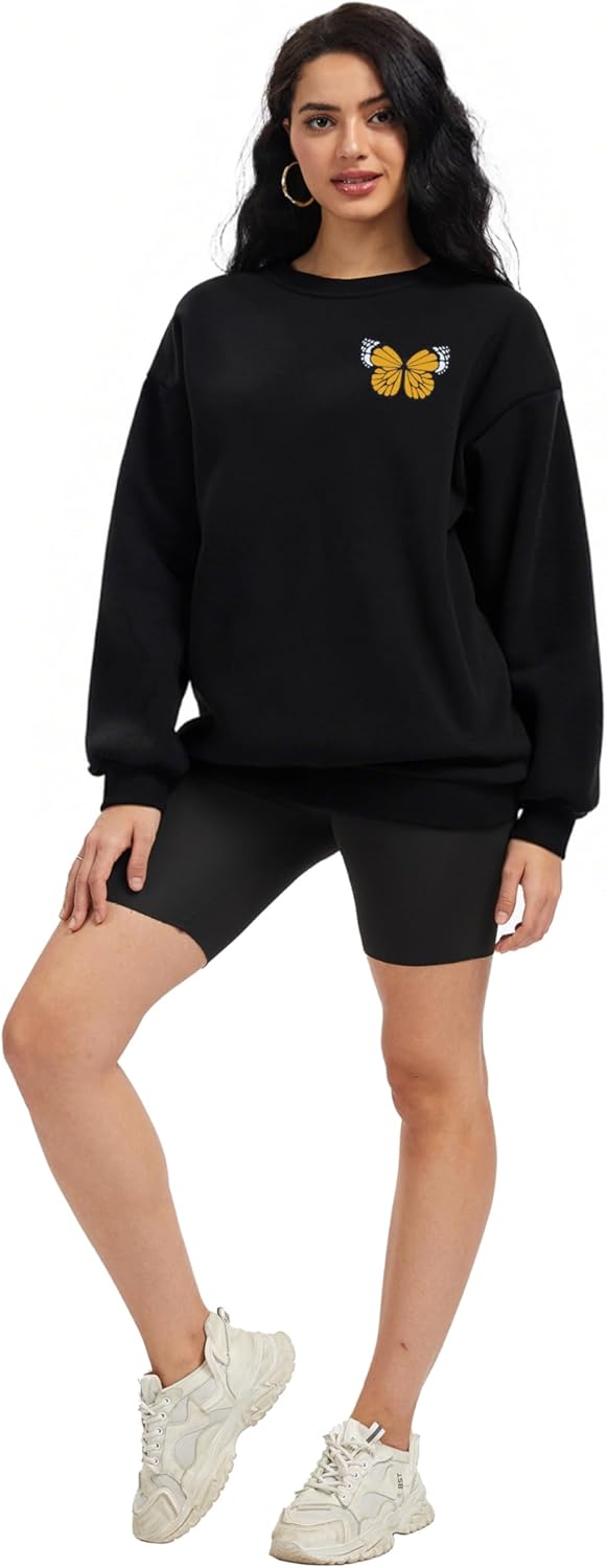 TSMNZMU Women Oversized Sweatshirts - Crewneck Long Sleeve Pullover Fleece Hoodie - Goth Grunge Punk Emo & Alt Style - Image 7