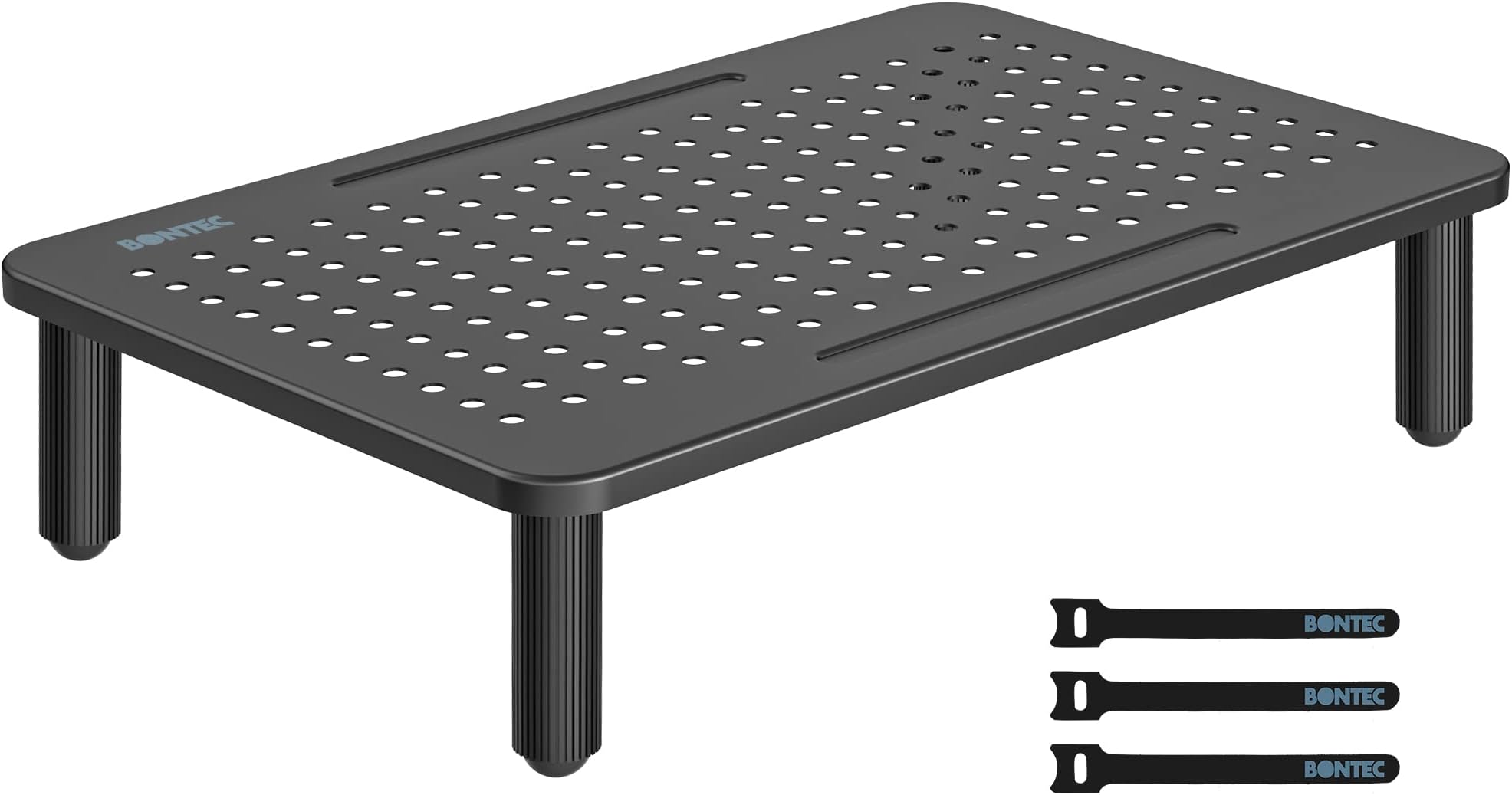 BONTEC Rehausseur Ecran PC Bureau Hauteur Réglable Réhausseur d’Écran ...