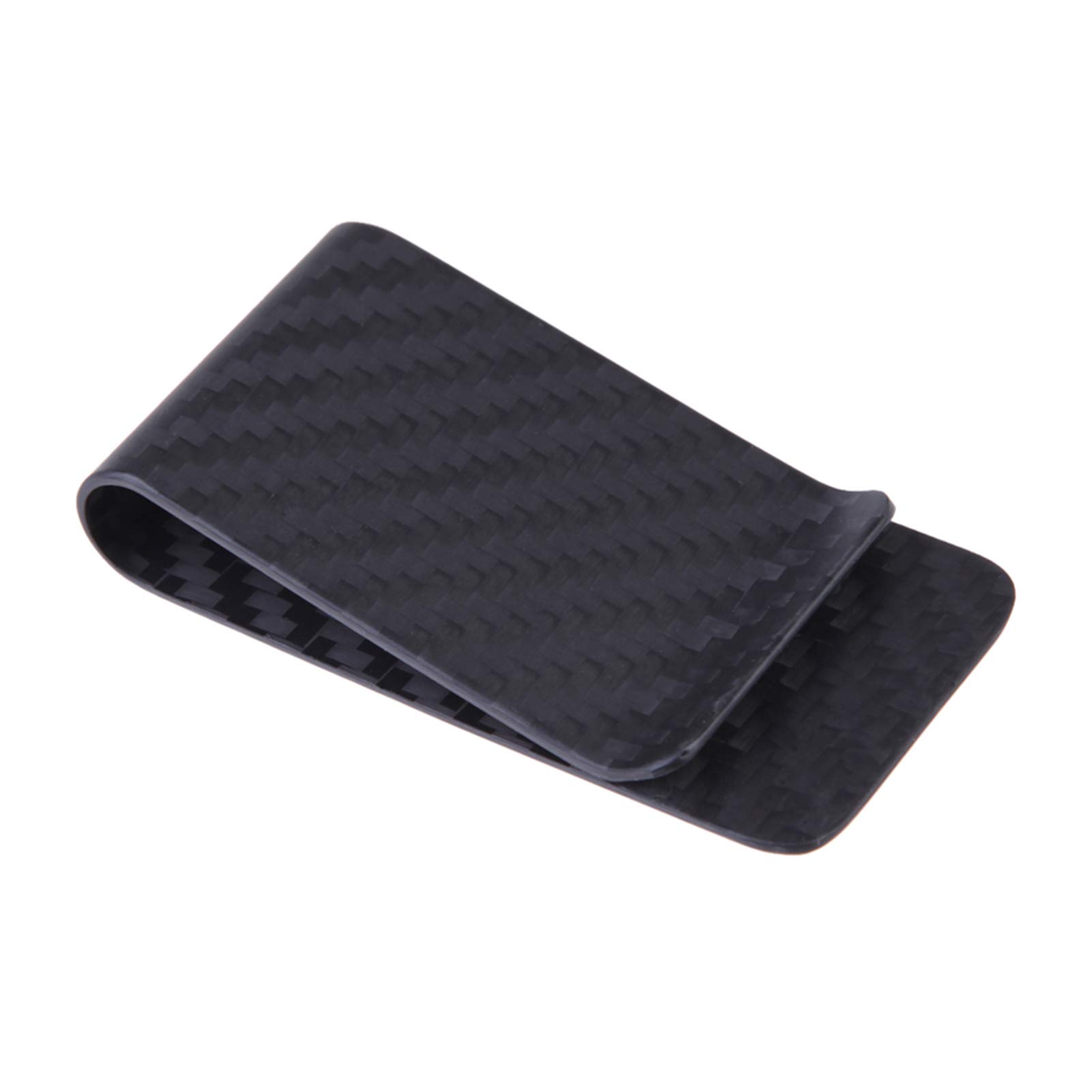 Prawdziwy Carbon Fiber Money Clip Wizytówka Karta kredytowa Gotówka Portfel polerowany i matowy dla opcji