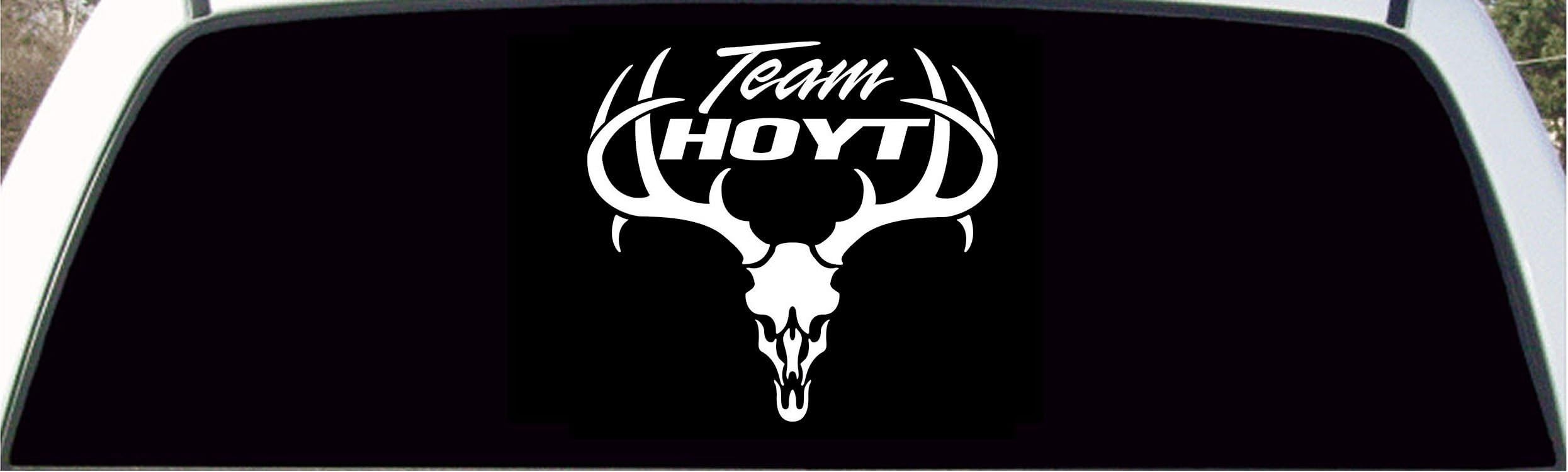 Team Hoyt Archery Antlers Logo Large Back Window Decal