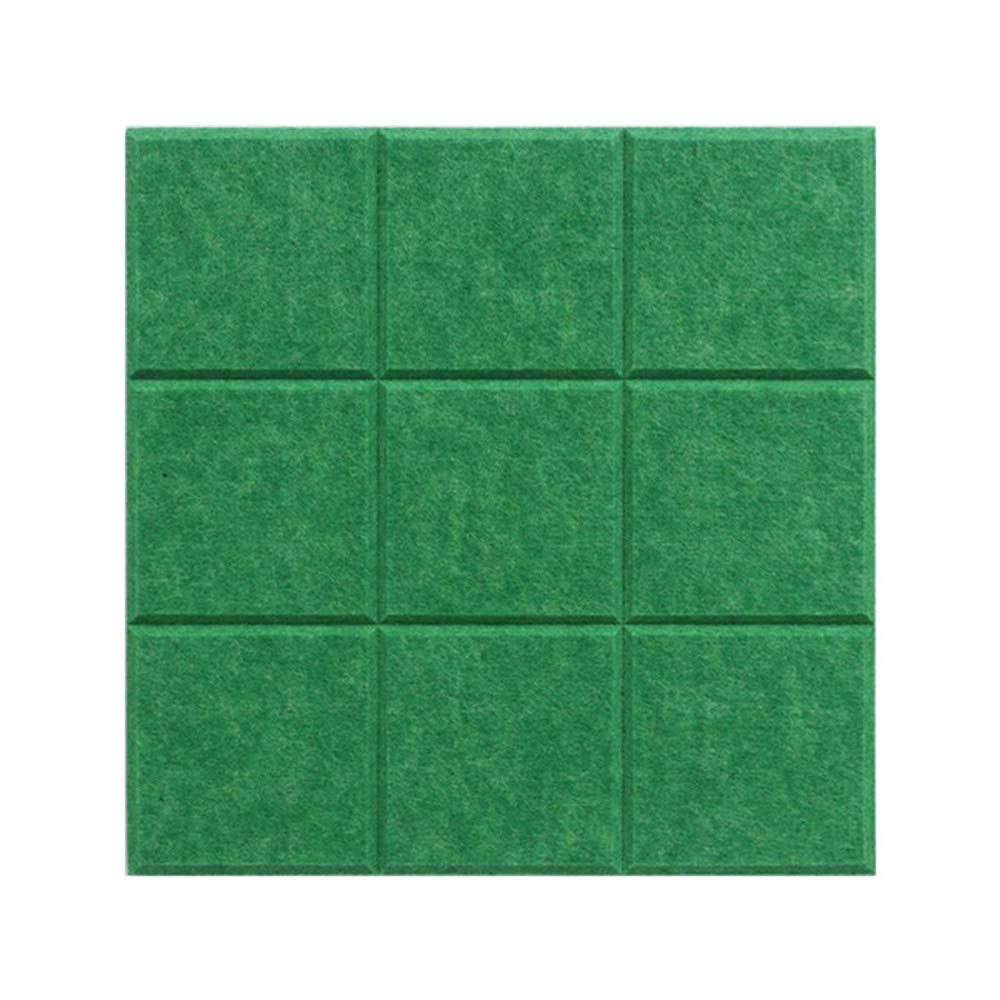 BriskaariBriskaari Felt Bulletin Board Each 11.8" x 11.8" with 3 Push Pins, Decorative Pin Board, Perfect for Home Office Decor, Home School Message Board or Vision Board (Emerald Green)