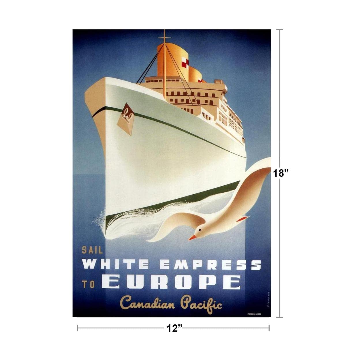 Amazon.com: Canadian Pacific Sail White Empress to Europe Canada