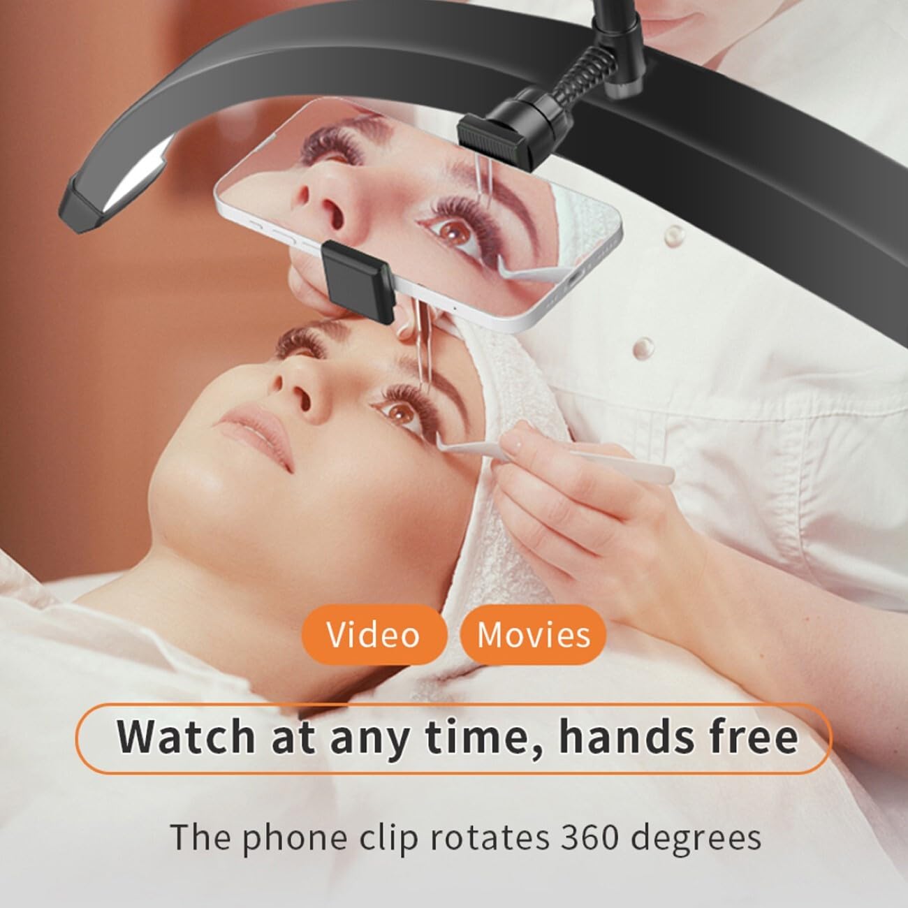 Faltbares Beauty Light LED Lampe für zB. Wimpern Gesichtsschönheit Augenbrauen
