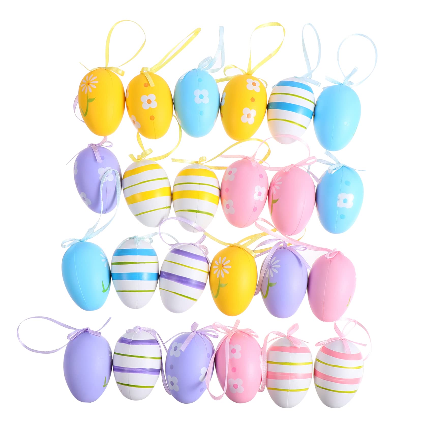 Cabilock 3 Set Uova Di Pasqua Easter Egg Easter Decoration Uova Giocattolo Uova in Polvere Uova Di Quaglia Uova Da Festa Uova Decorative Uova Graffiti Fai Da Te Plastica Pezzi * 3