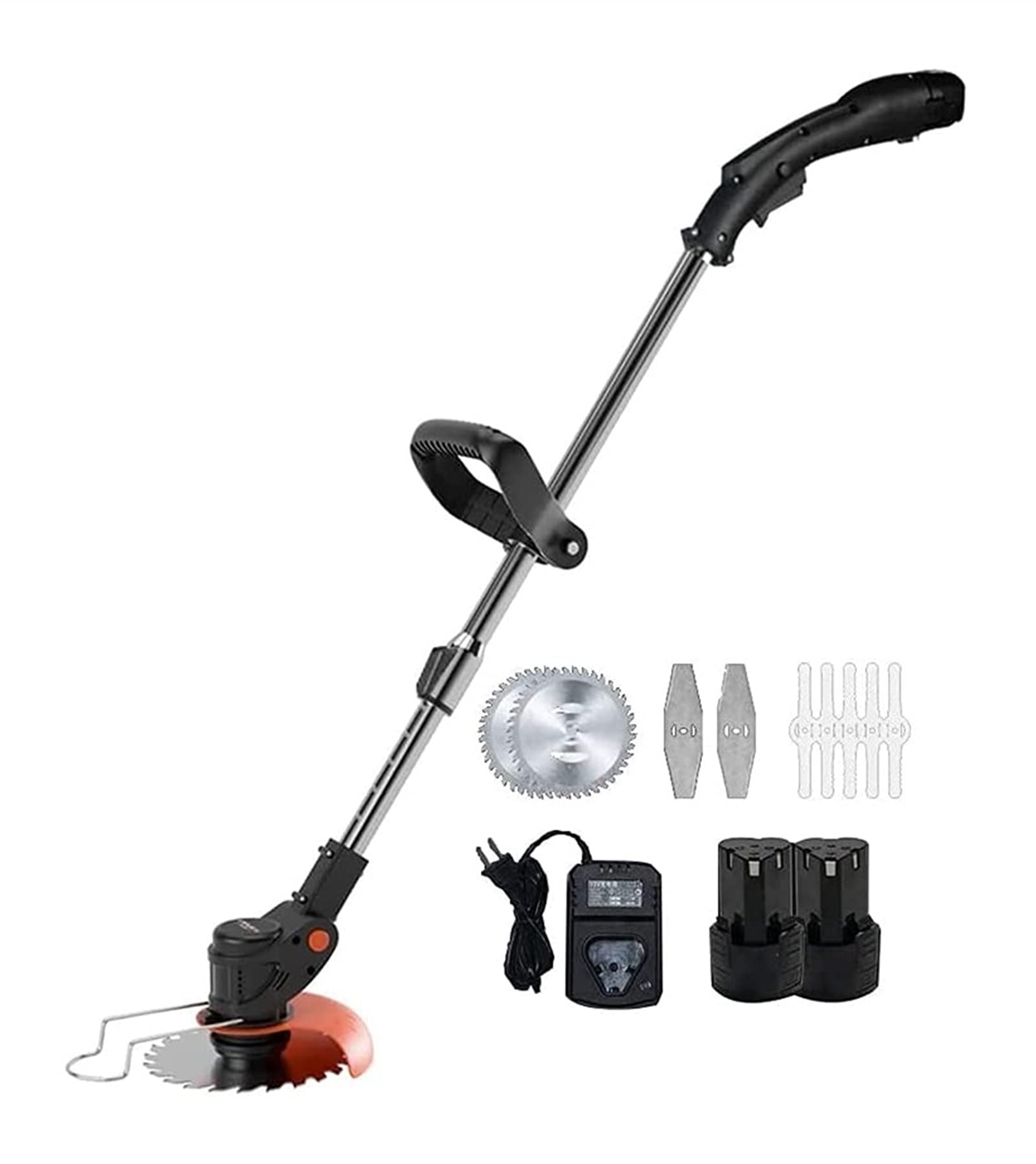 Outil de coupe de gazon vert avec coupe-herbe télescopique et tête orientable