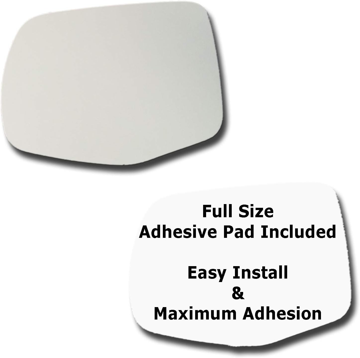 Driver Side Mirror Glass Replacement + Full Size Adhesive Pad for 2016-2022 Honda Pilot, 2017-2024 Ridgeline, 2019-2024 Passport Left Side View LH (2017 2018 2019 2020 2021 17 18 19 20 21)