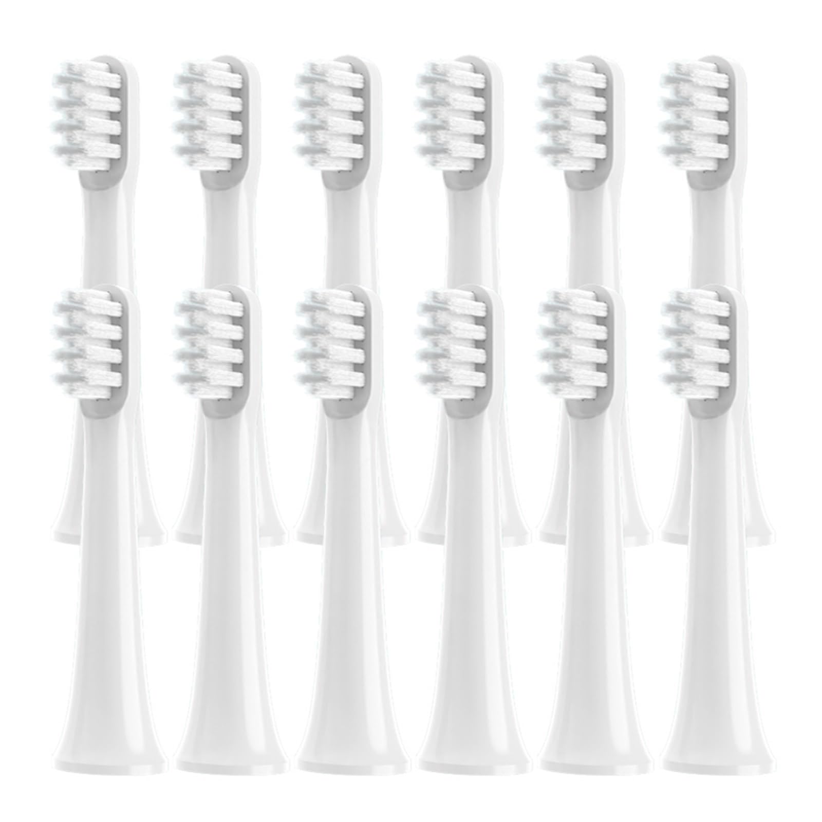 Testine Di Ricambio Per Spazzolino T100, Setole Morbide, 4-30 Pezzi | Testine con setole morbide per spazzolino elettrico sonico T100, disponibili da 4 a 30 pezzi(T100 White-12PCS)
