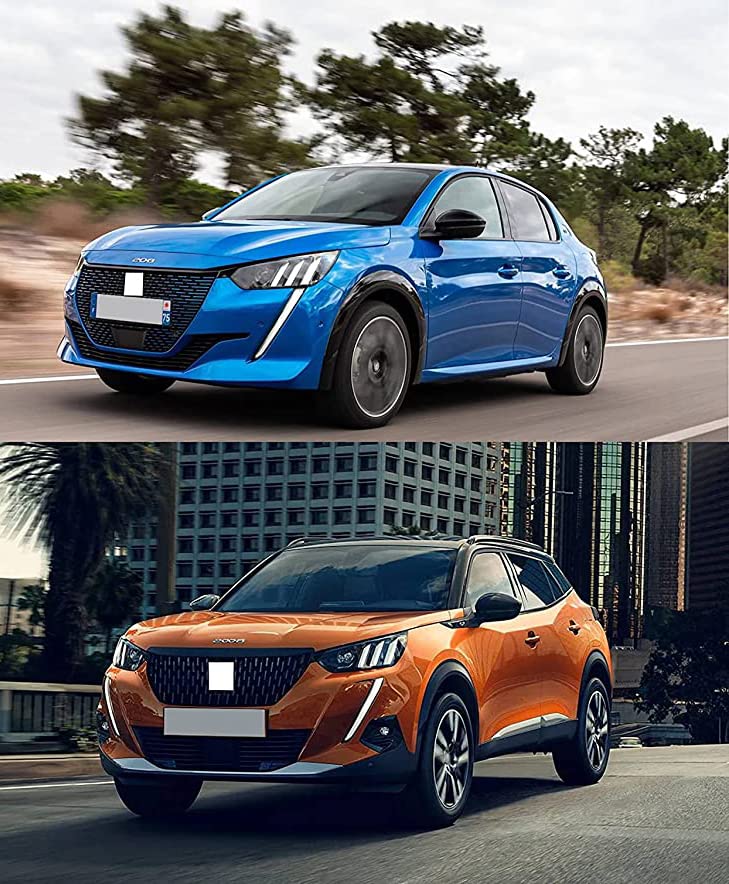 Tappetini Gomma Auto Anteriori Per Peugeot 208 II / 2008 II (2019+) – 2 Pezzi, Bordo Alto 15mm - 4