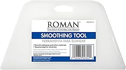 ROMAN’s Wallpaper Smoothing Tool for Home Improvement, Wallpaper Smoother for Installation, 7.75-Inch Wide, Plastic, White