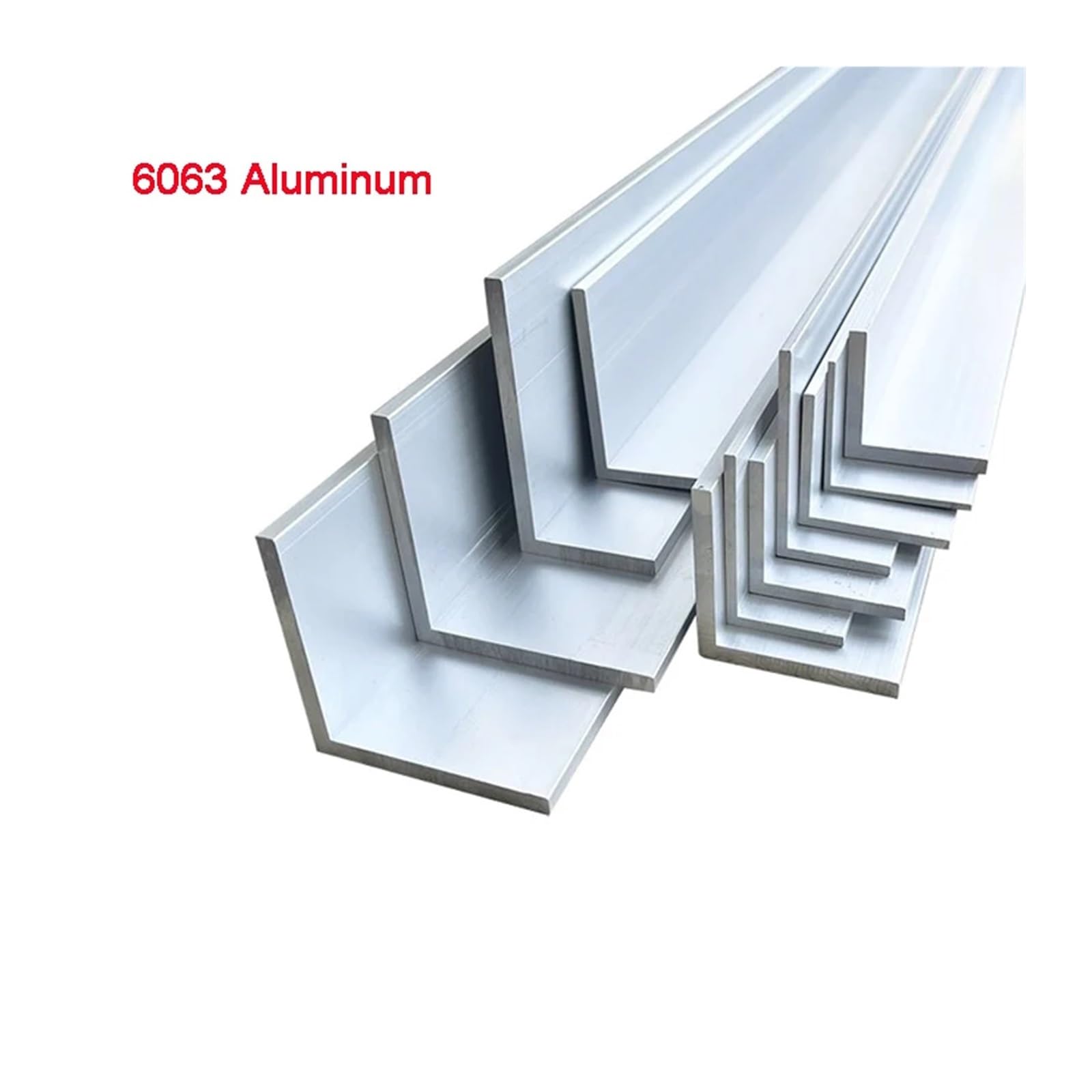 2 tiras de moldura aluminio en forma L ángulo recto, aleación 6063, borde, perfil triangular, 90 grados, longitud 495 mm(50x50x4mm 2pcs)