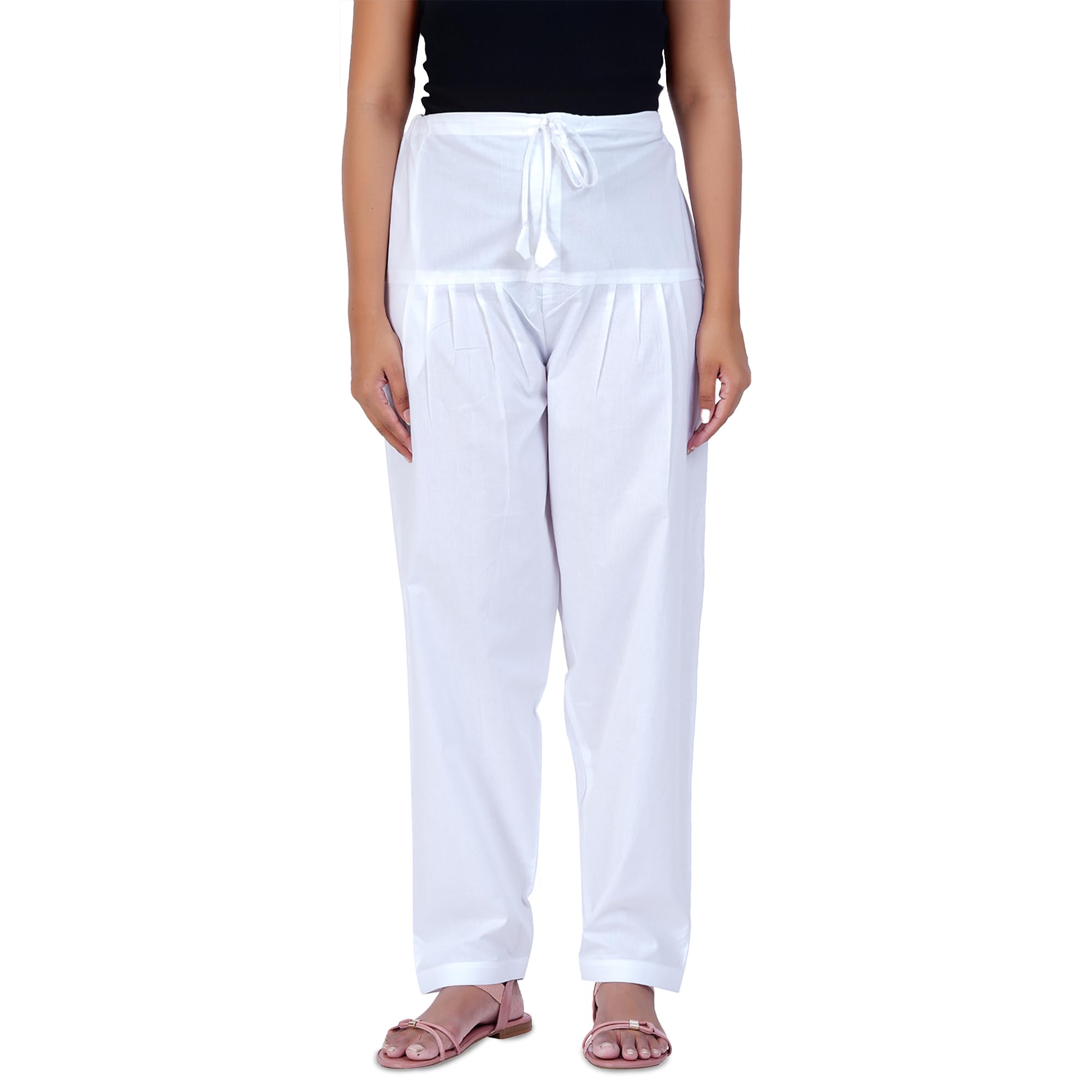 happy bunny Salwar Pant - Fine Cotton - Ethnic Colours for Women - Trendy Trouser- for Office and All Day with Draw String Comfort-picture-25