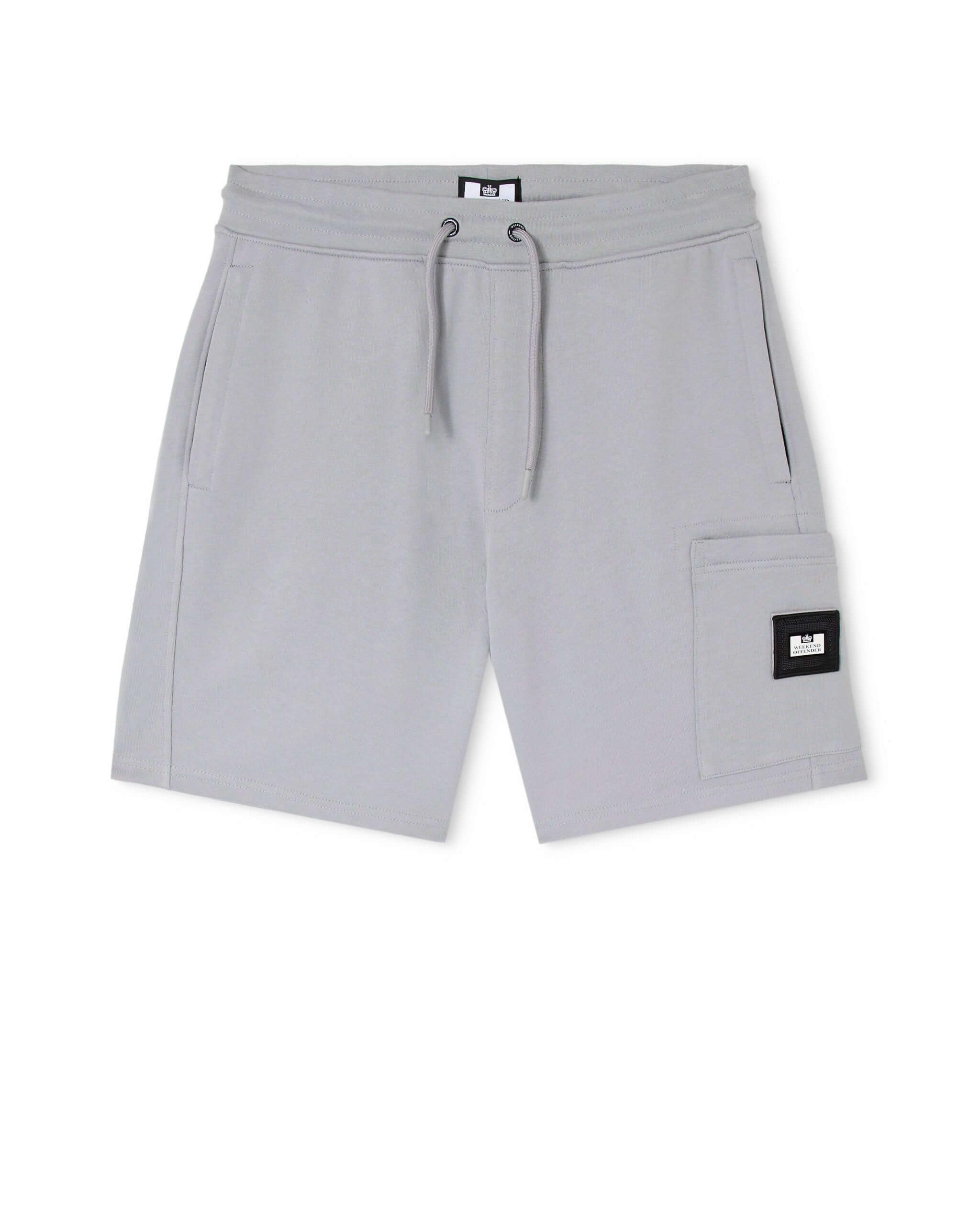 Weekend Offender Hawkins Cargo Sweat Shorts, Grey, Size L, Men