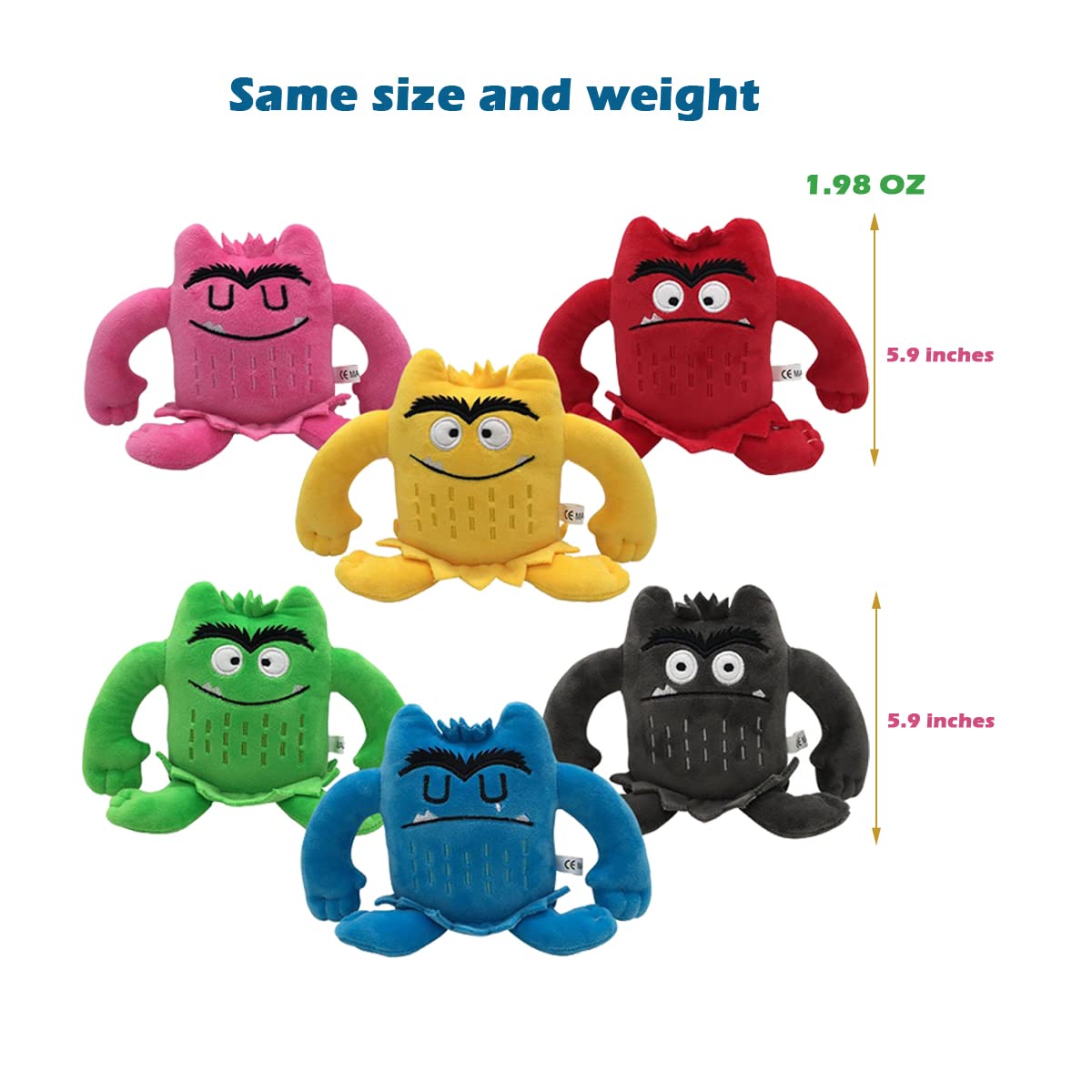 Amazon.co.jp: カラーモンスターぬいぐるみ、カラーモンスター
