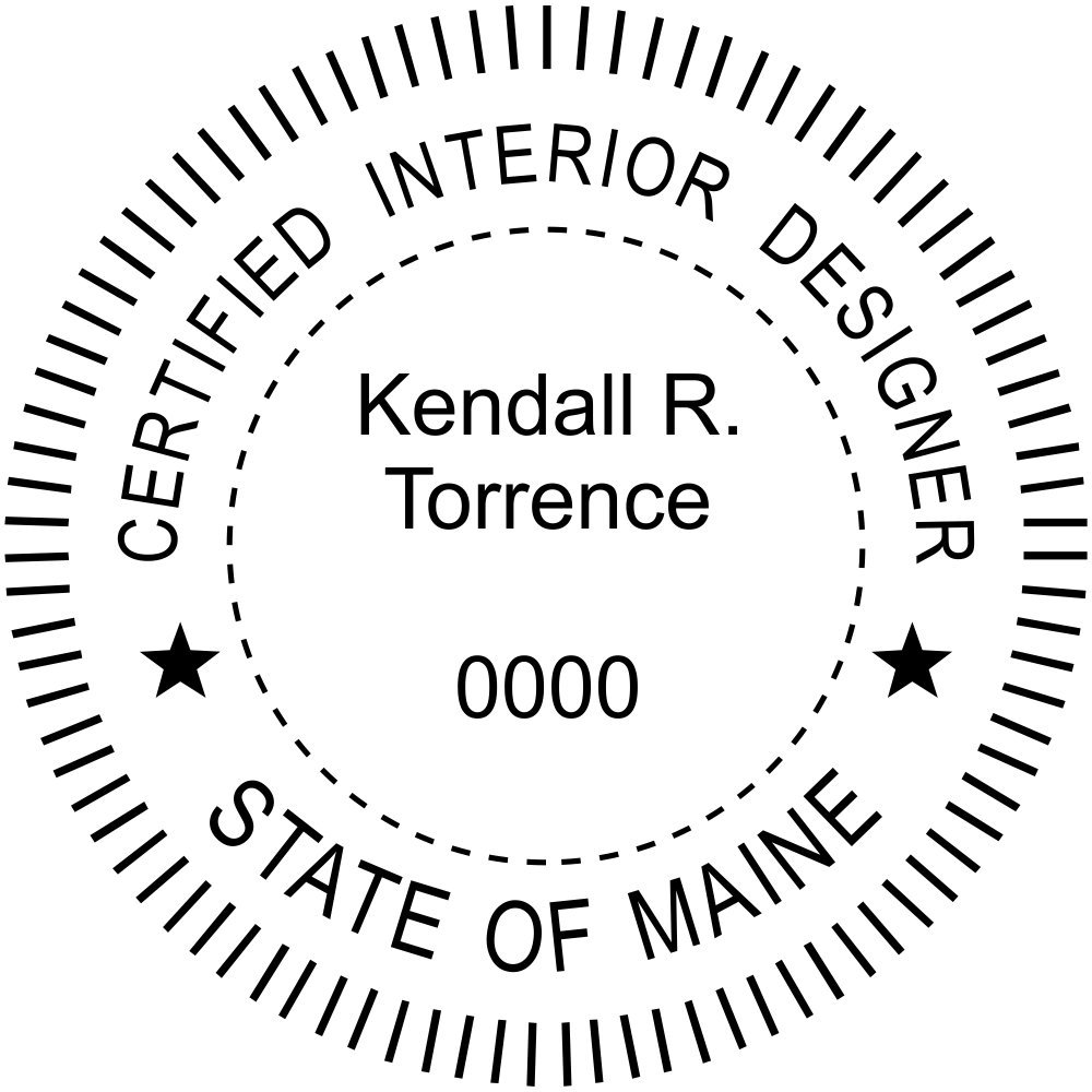 Maine Interior Designer Embosser