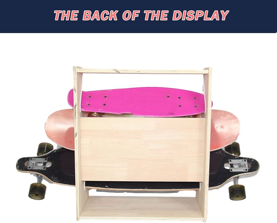 Amazon.co.jp: スケートボードラック収納ディスプレイラックダブル