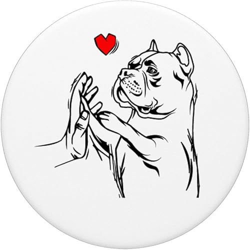 Miniatura 3 de American Bully Love Cute Pitbull Dog Mom Funny Girls PopSockets PopGrip agarre intercambiable para teléfonos y tabletas
