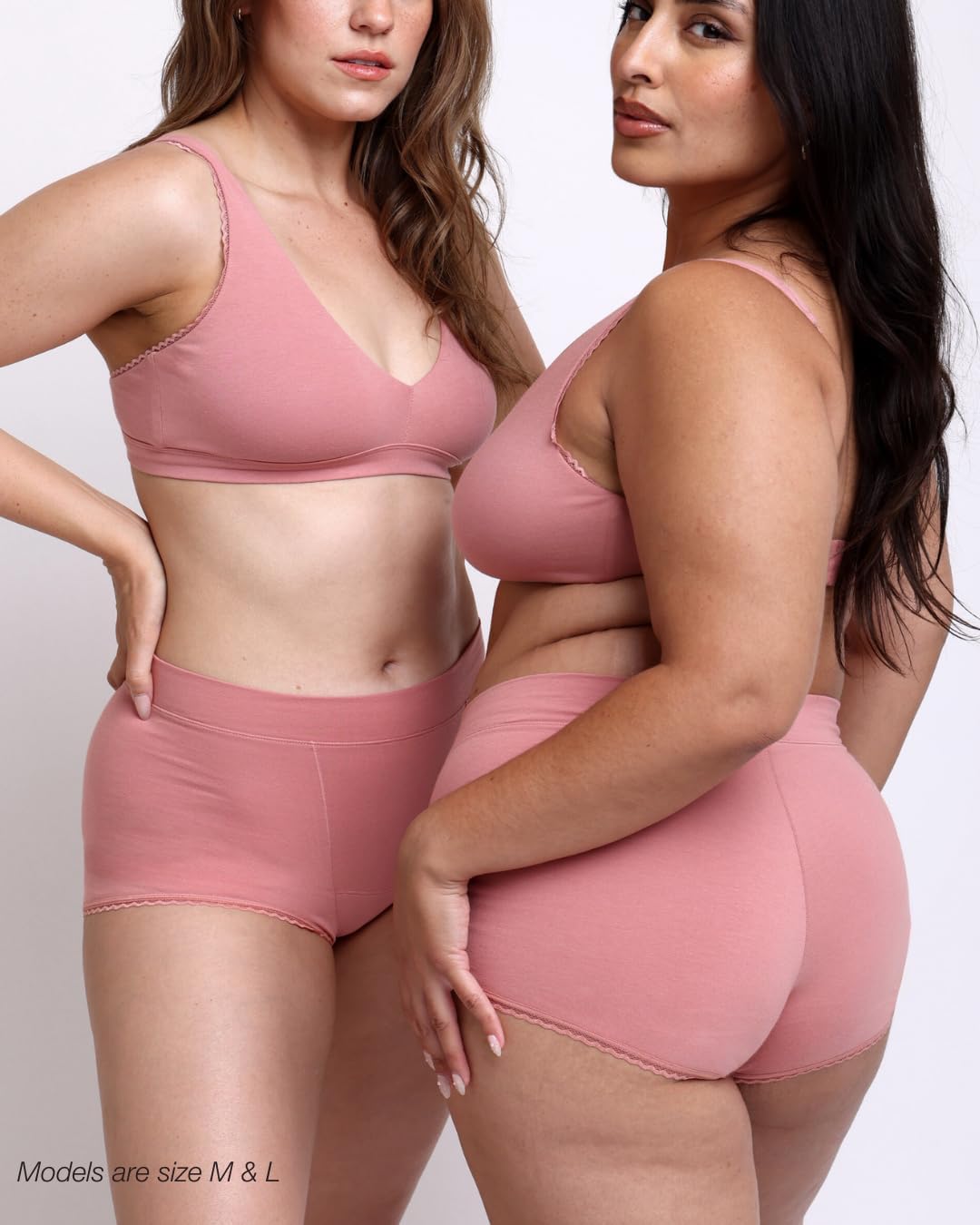 La Coochie Organic Cotton High Rise Boyshort Underwear, 3 Pack - Image 3