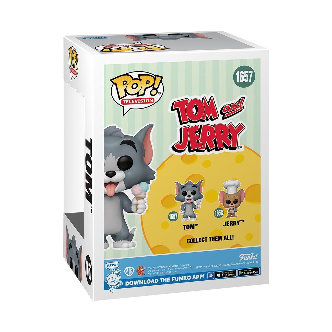 Funko Pop! Vinyl - Tom And Jerry - Tom 1657, Standard Size, Multicolor, 9.5 cm - Image 3