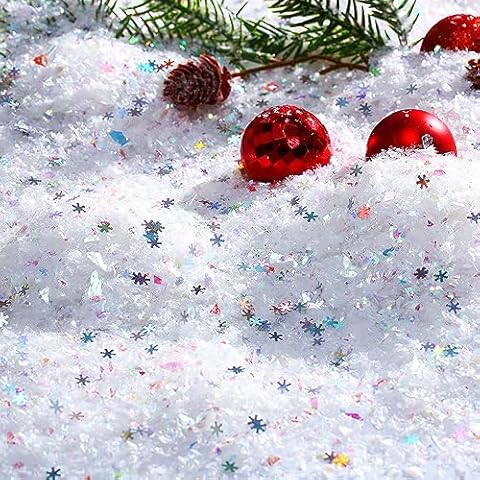Geosar Christmas Twinkles Artificial Snow Decoration Cover