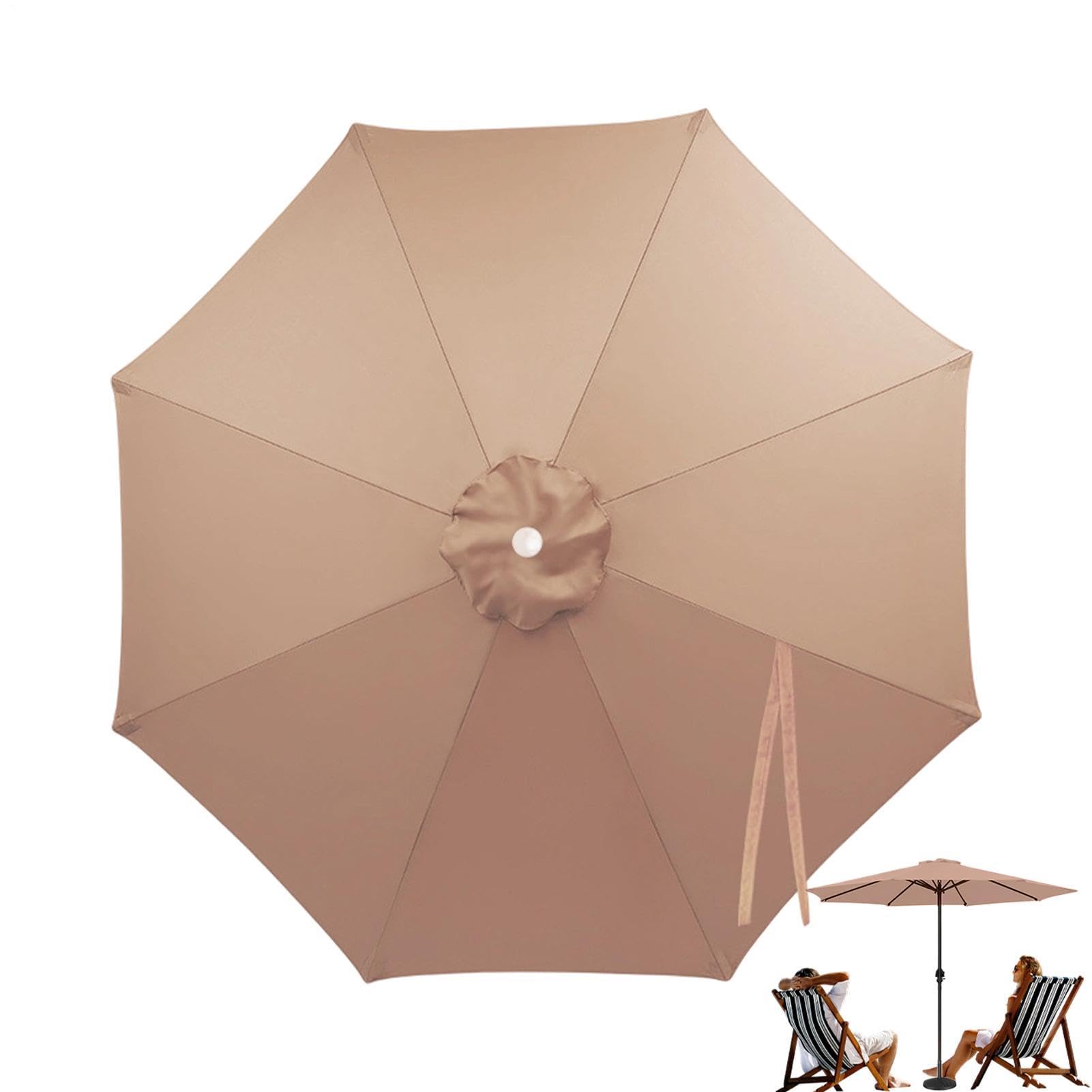 Toile de rechange pour parasol d'extérieur Toile Imperméable 8 Baleines