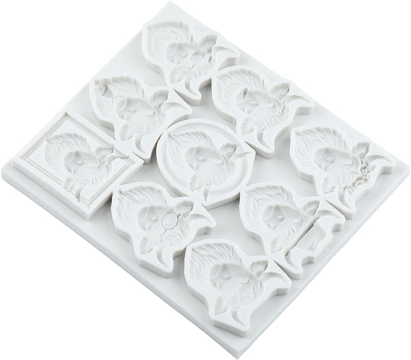 Scotch Cattle Polymer Clay Mold Animal Clay Mold Highland Cow Silicone Molds for DIY Crafts Epoxy Resin Casting Air Dry Polymer Plaster Jewelry Making