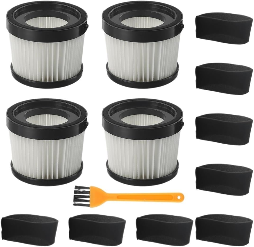2/4pcs Filter Foam Sleeve Filters Brush，Compatible For DEWALT，DCV5011H DCV501HB Series Cordless Handheld Vacuum Cleaner(4 pack)