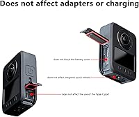 Vista 5 de Funda protectora para DJI Osmo 360, Funda de silicona para cámara Funda Protector Accesorios para OSMO 360 (negro)