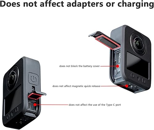 Miniatura 5 de Funda protectora para DJI Osmo 360, Funda de silicona para cámara Funda Protector Accesorios para OSMO 360 (negro)