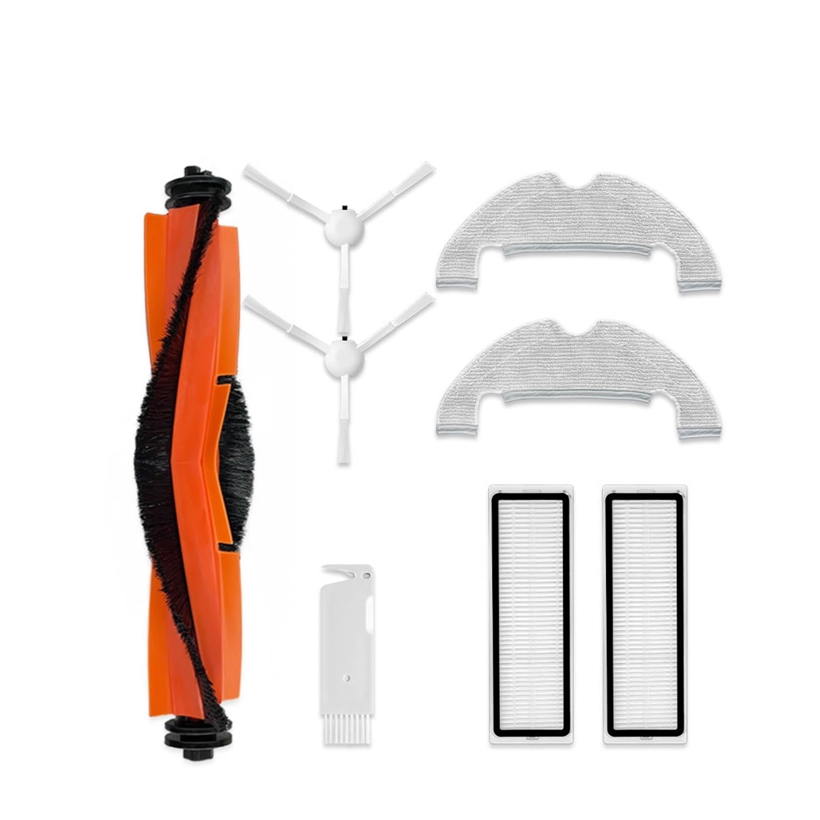 WALDOR Compatible for Xiaomi Robot Vacuum X10 Replacement Spare Parts Accessories Main Side Brush Hepa Filter Mop Cloth Dust Bag (Color : Set C)