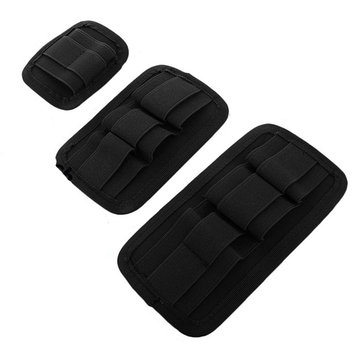 HOUSON 3 PCS EDC Elastic Organizer Patch, Tactical Bag Insert Elastic Bracket Secured with Hook Fastening