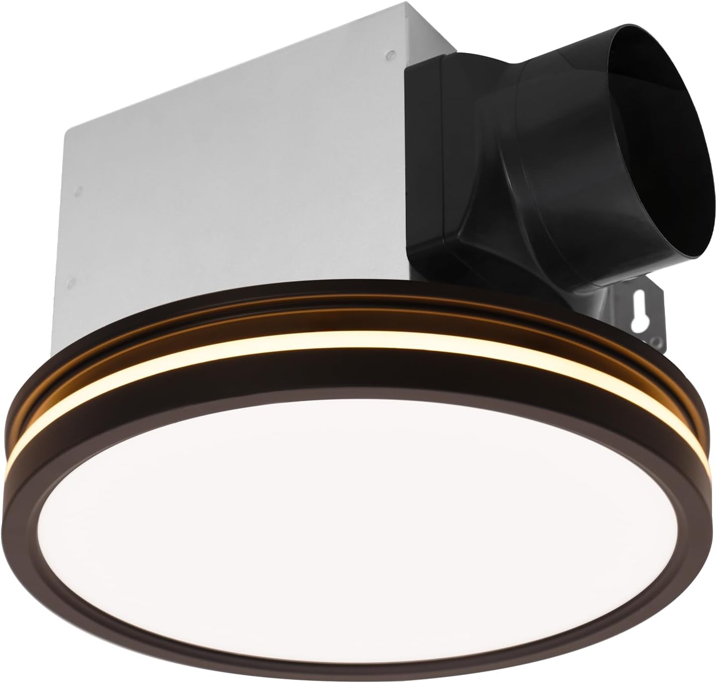 Air King DRLC701 Round Bath Fan with Light, Bronze - Built In Household ...