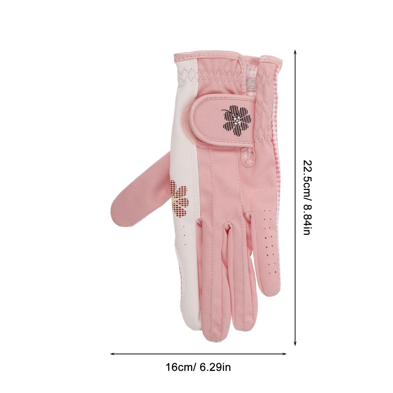 TOYANDONA Guanti Da Golf Junior Antiscivolo Guanti Da Golf Resistenti All Usura Design Rete Ventilato Accessori Per Donna