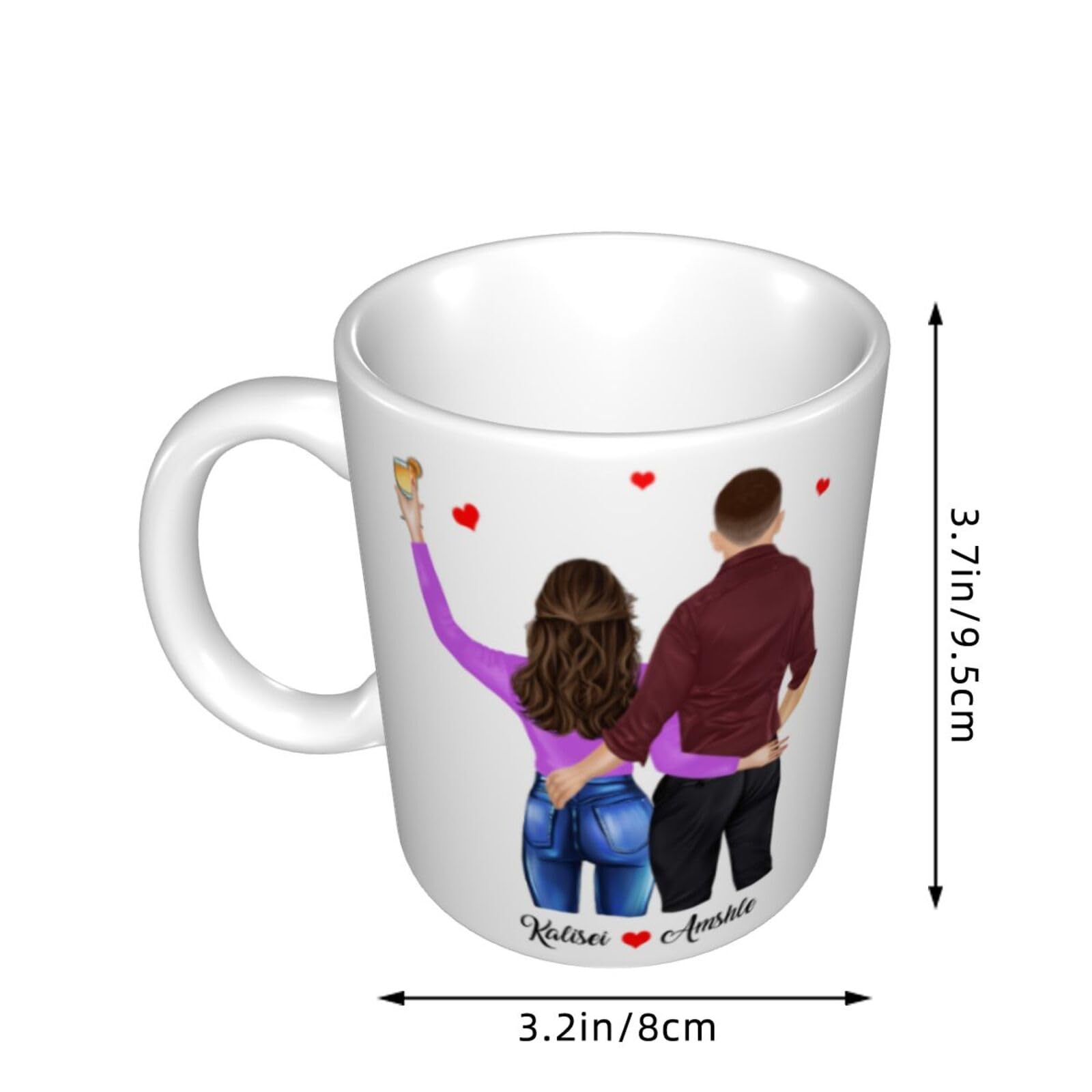 Tasse Initiale Personnalisée Tasse De Couple Tasse - France