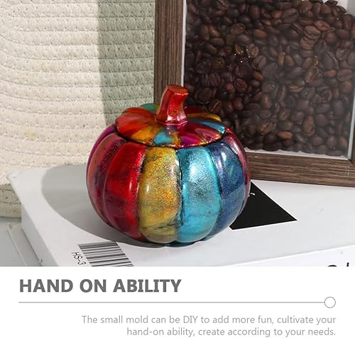 Miniatura 5 de Caja de almacenamiento de anillo de molde de silicona de calabaza molde de tarro de calabaza para resina moldes de caramelo de silicona Soporte