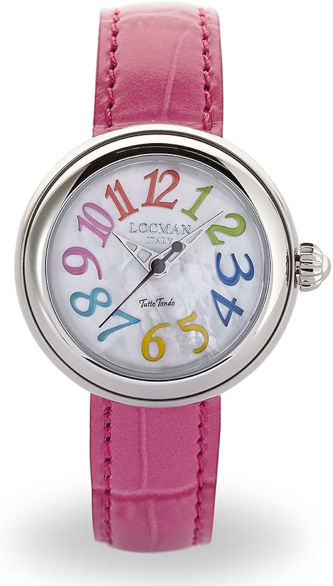 Locman Italy Orologio Donna Tutto Tondo Rosa Rif. 361 : Amazon.it: Orologi