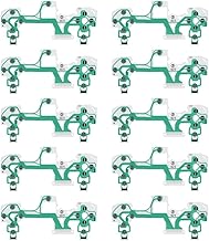 Bewinner 10pcs Conductive Film for Playstation 4,Replacement Part Green Keypad Conductive Film for PS4,Replacement Parts for PS4 Controller - Non-Conductive, Worn, Viscous Conductive Film