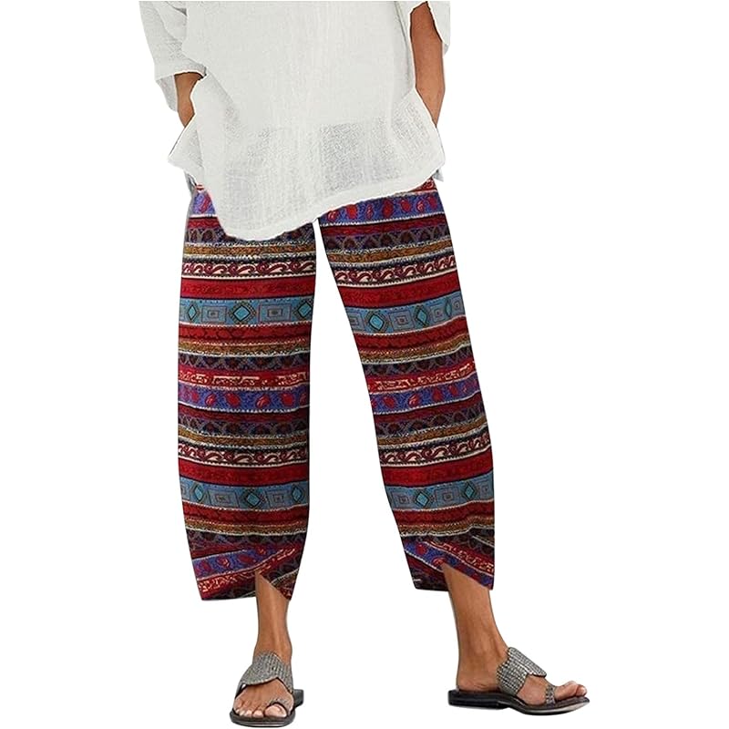 レディース ラッピング対象外 レディース ロングパンツ 綿麻 パンツ ボトムス 大きいサイズ シーズン おしゃれ リラックスパンツ ファッション ゆったり ゆったり ワイドパンツ 通勤 体型カバー ガウチョパンツ きれいめ 春 夏 Sarouel Pants 8lficppfrd