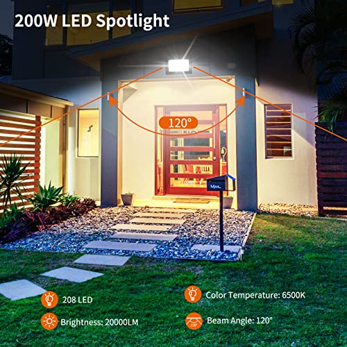 LED Strahler 200W für Außenanwendungen mit Kaltweißem Licht 6000K