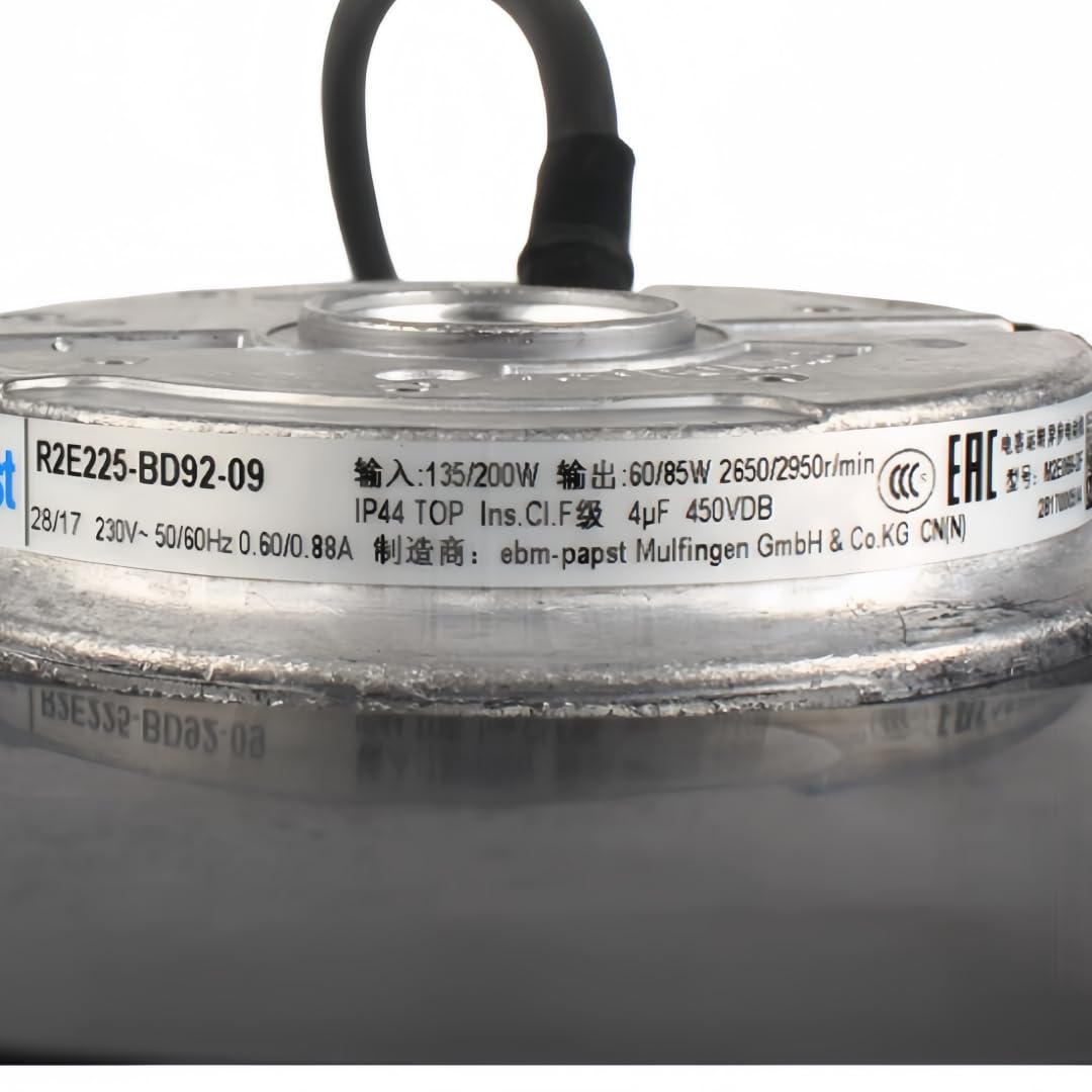 IVEKYKIBC R2E225-BD92-09 230V 0.6/0.88A 135/200W 2650/2950RPM Cooling Fan 225mm
