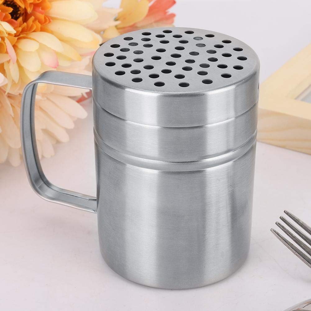 Lot De 2 Salières à Farine En Acier Inoxydable Avec Couvercle - Poivrière Et Condiments Cuisine