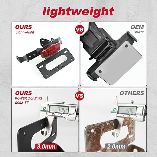 Miniatura 10 de Xitomer Eliminador de guardabarros, ajuste ordenado para vulcanos 2023 ABS 2015-2018 2019 2020 2021 2022Vulcan CaféABS 2018-2023 Vulcan S ABS 15-23,