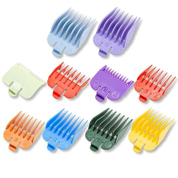 Professional Hair Clipper Guards For Wahl 10PCS,Guards For Clippers 1/16" To 1" Barber Guards Clippers Barber Accessories For Wahl Clipper Guards Set Wahl Premium Guards For Most Wahl Clippers