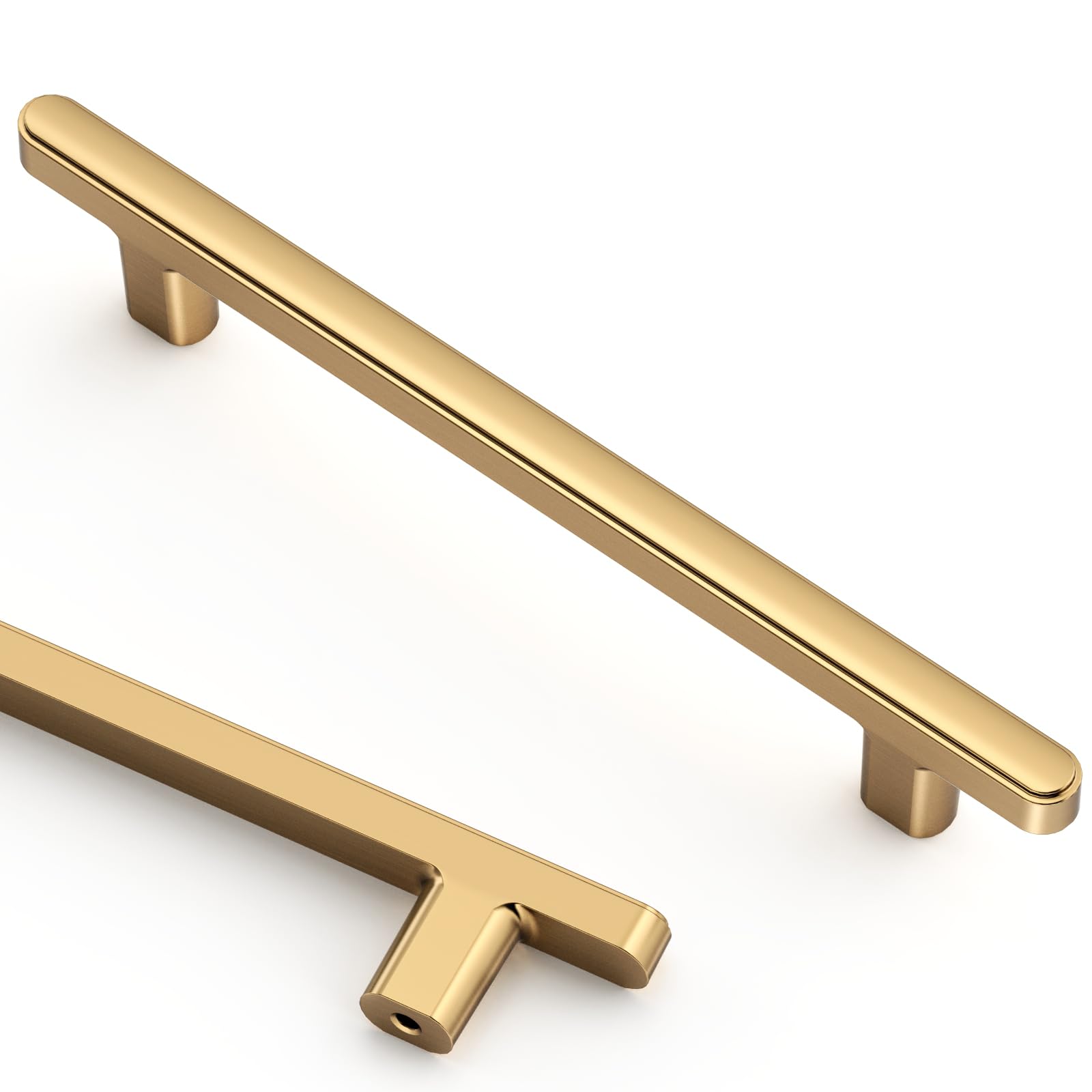 Photo 1 of Asidrama 2244 10 Pack 5 Inch(128mm) Champagne Bronze Kitchen Cabinet Handles, Cabinet Pulls Kitchen Cabinet Hardware for Cupboard Drawer Pulls