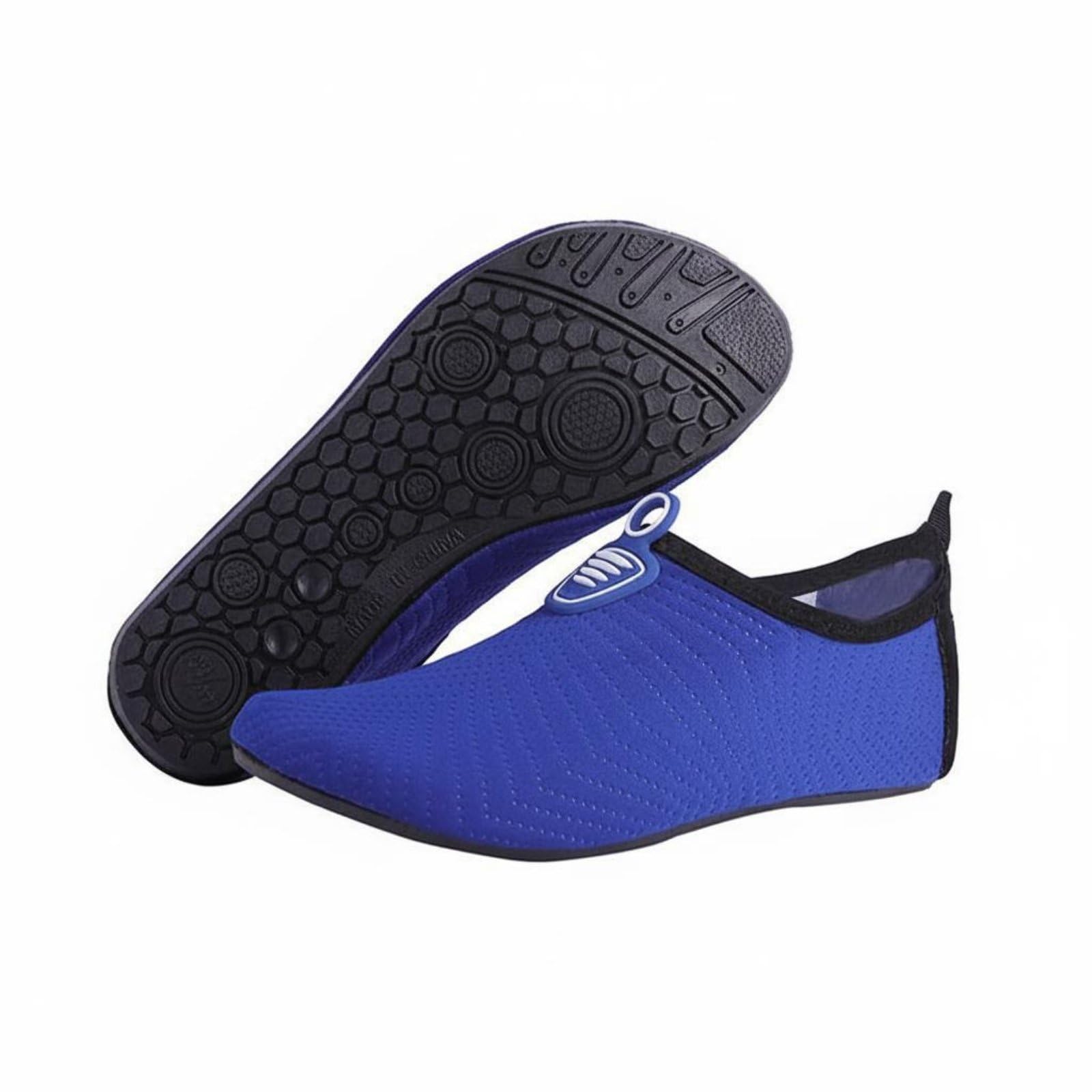 Breathable Quick-Dry Water Shoes Amphibious Non-Slip Aqua Socks Puncture Resistant Non-Slip Beach Shoes Packable for Men, Women, Swimming, Diving, Surfing, Kayaking, Royal Blue, M-image-49