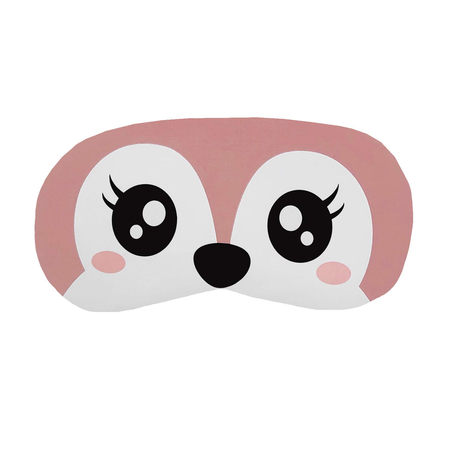 Jenna Polyester Cute Sleeping Eye Shade Mask Cover For Insomnia, Meditation, Puffy Eyes And Dark Circles Puppyeyes Pink-image-3