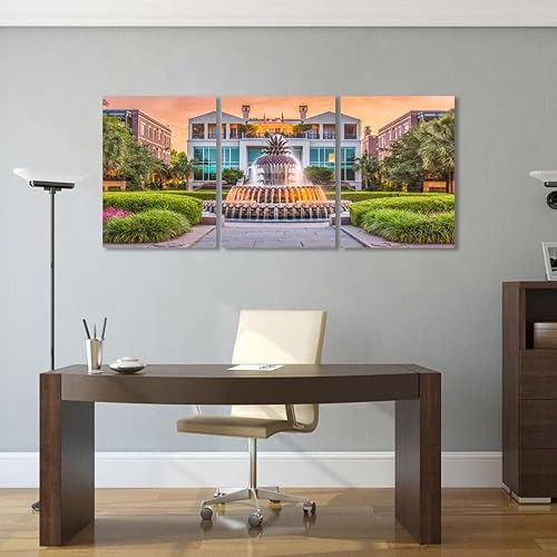 Miniatura 4 de Charleston Carolina del Sur de Estados Unidos para sala de estar, dormitorio, decoración del hogar, parque frente al mar de Estados Unidos, fuente