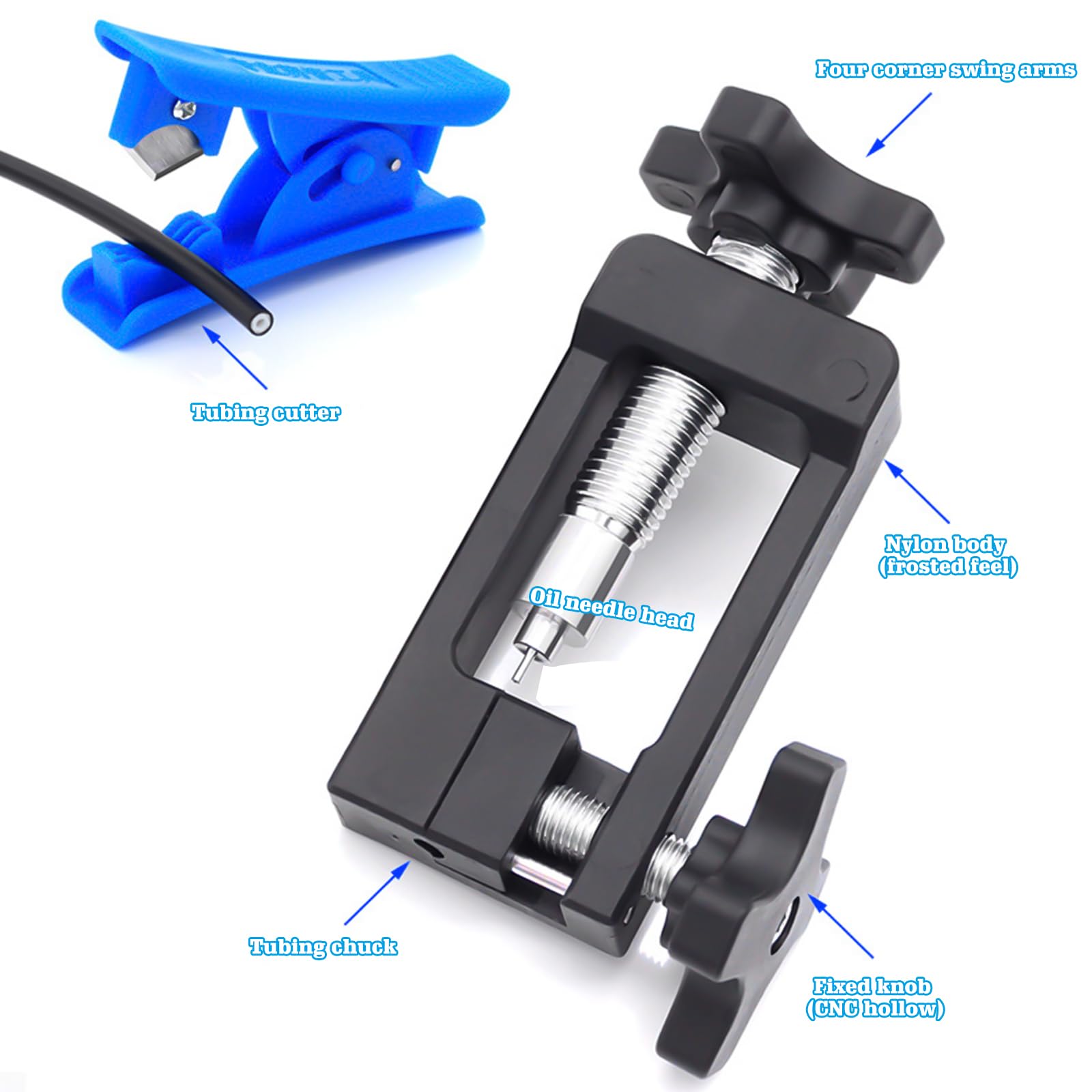 PRITOK Outil Insertion & Coupe Tuyau Hydraulique Vélo – Kit Freins VTT & Route (Aiguille + Coupe-Tube)