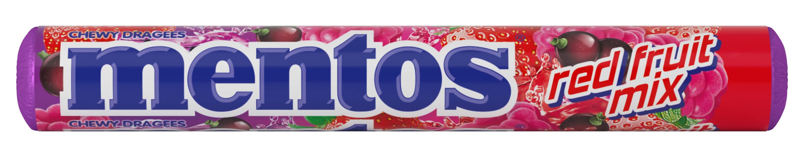 Mentos Mix de Frutos Rojos, Caramelo Masticable - 20 unidades de 38 gr (Total 760 gr)