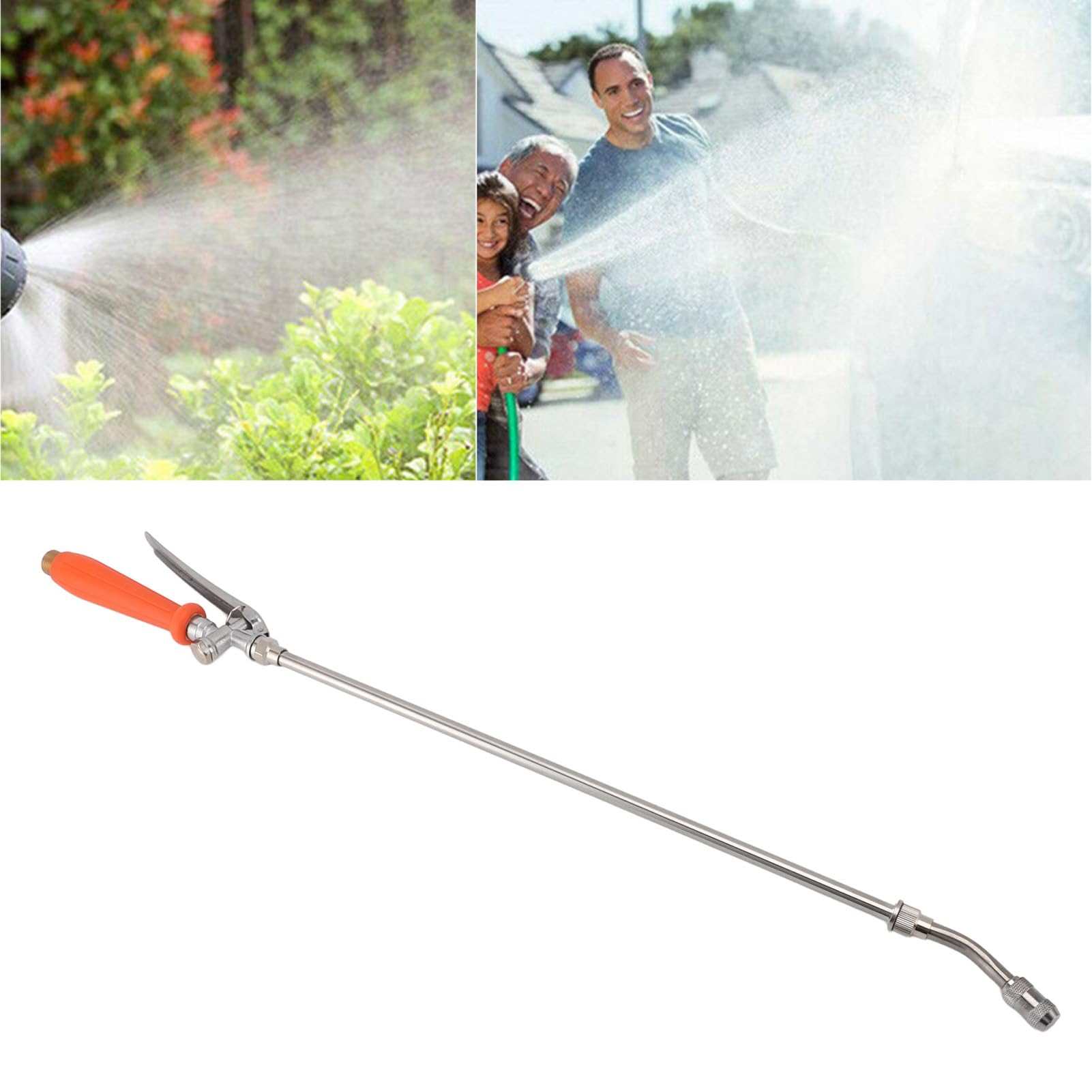 Adjustable Stainless Steel Sprayer Wand with Copper Nozzle Rod for Watering Plants Car